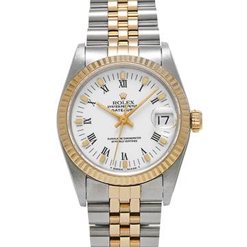 ロレックス デイトジャスト 68273 ホワイト ユニセックス 時計 【中古】【wristwatch】