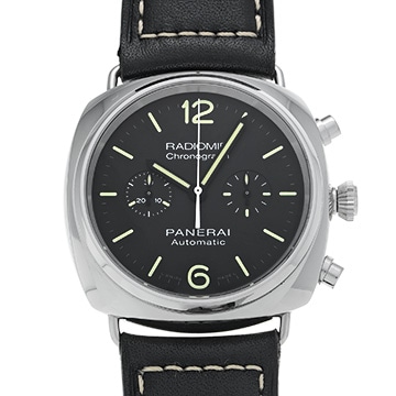 パネライ ラジオミール クロノグラフ PAM00369 ブラック メンズ 時計 【中古】【wristwatch】