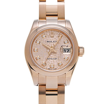 ロレックス デイトジャスト 179165G ピンクコンピュータ/ダイヤモンド レディース 時計 【中古】【wristwatch】