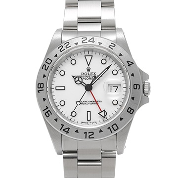 ロレックス エクスプローラーII 16570 ホワイト メンズ 時計 【中古】【wristwatch】