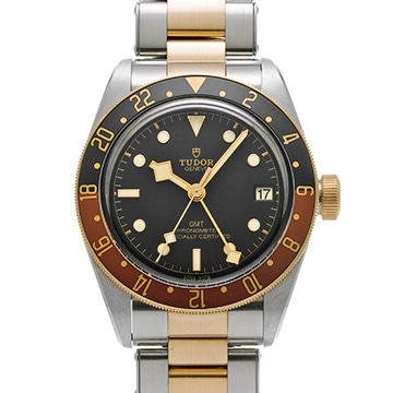 チューダー / チュードル ヘリテージ ブラックベイ GMT S&G 79833MN ブラック メンズ 時計 【中古】【wristwatch】