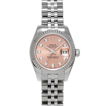 ロレックス レディ デイトジャスト 26 179174G ピンク/ダイヤモンド レディース 時計 【中古】【wristwatch】