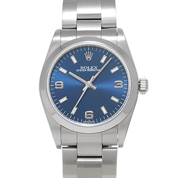 ロレックス オイスターパーペチュアル 77080 ブルー ユニセックス 時計 【中古】【wristwatch】