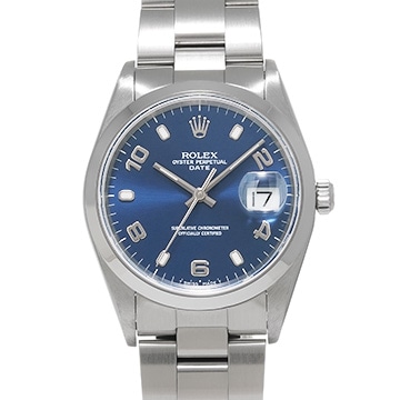 ロレックス オイスターパーペチュアル デイト 15200 ブルー メンズ 時計 【中古】【wristwatch】