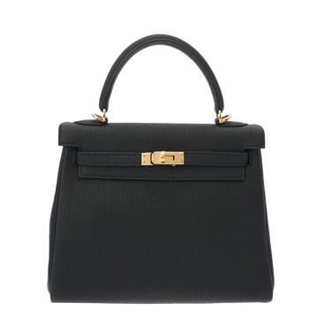 エルメス ケリー 25 内縫い 2WAY ブラック トゴ レディース バッグ 【中古】【bag】