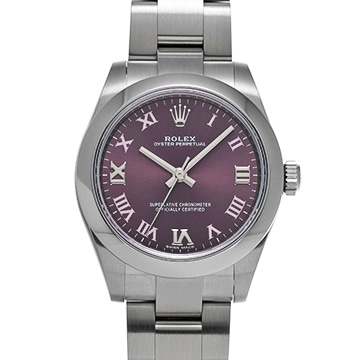 ロレックス オイスターパーペチュアル 31 177200 レッドグレープ ユニセックス 時計 【中古】【wristwatch】