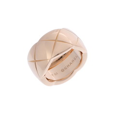 シャネル ココクラッシュ リング ラージ #51 ゴールド J10574 K18イエローゴールド YG レディース ジュエリー 【中古】【jewelry】