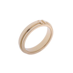 ティファニー T TWOナロー リング ゴールド K18イエローゴールド YG レディース ジュエリー 【中古】【jewelry】