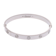 カルティエ ラブブレスレット #17 旧型 シルバー B6005700 K18ホワイトゴールド WG レディース ジュエリー 【中古】【jewelry】