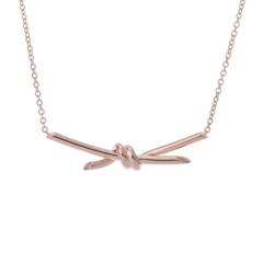 ティファニー ノットネックレス ゴールド K18ピンクゴールド PG レディース ジュエリー 【中古】【jewelry】