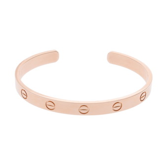 カルティエ ラブオープンブレスレット #17 ゴールド K18ピンクゴールド PG レディース ジュエリー 【中古】【jewelry】