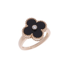 ヴァン クリーフ&アーペル ヴィンテージアルハンブラ リング #51 ゴールド K18イエローゴールド YG レディース ジュエリー 【中古】【jewelry】