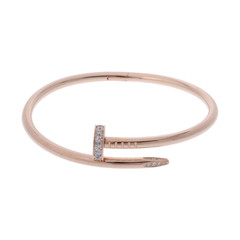 カルティエ ジュストアンクルブレスレット #17 旧型 ゴールド K18ピンクゴールド PG レディース ジュエリー 【中古】【jewelry】