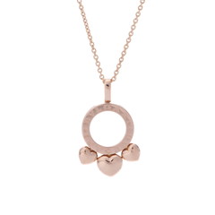 ブルガリ アレグラハートネックレス ゴールド K18ピンクゴールド PG レディース ジュエリー 【中古】【jewelry】