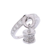 ブルガリ B.ZERO1エレメントリング シルバー K18ホワイトゴールド WG レディース ジュエリー 【中古】【jewelry】