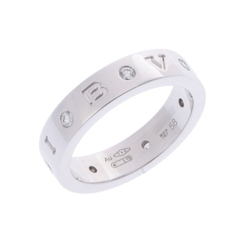 ブルガリ ローマンソルベ リング #58 シルバー K18ホワイトゴールド WG レディース ジュエリー 【中古】【jewelry】