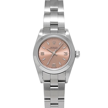 ロレックス オイスターパーペチュアル 76080 ピンク レディース 時計 【中古】【wristwatch】