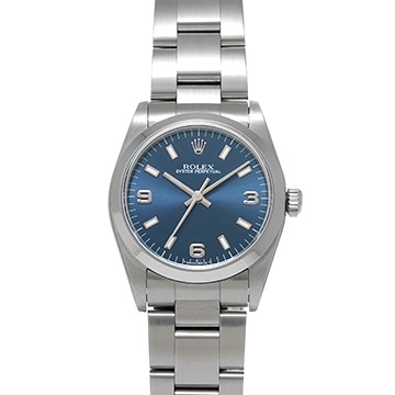 ロレックス オイスターパーペチュアル 77080 ブルー ユニセックス 時計 【中古】【wristwatch】