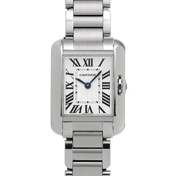 カルティエ タンク アングレーズ SM W5310022 シルバー レディース 時計 【中古】【wristwatch】