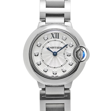 カルティエ バロンブルー ドゥ カルティエ WE902073 シルバー/ダイヤモンド レディース 時計 【中古】【wristwatch】
