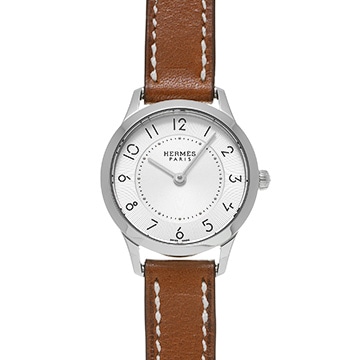 エルメス スリム ドゥ エルメス CA2.110.220/VB34 シルバーサンビーム レディース 時計 【中古】【wristwatch】