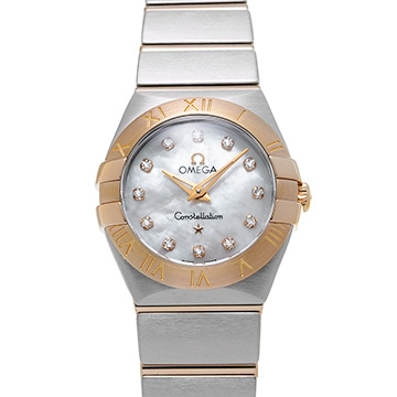 オメガ コンステレーション 123.20.24.60.55.001 ホワイトシェル/ダイヤモンド レディース 時計 【中古】【wristwatch】