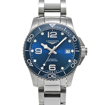ロンジン ハイドロコンクエスト L3.780.4.96.6 ブルー メンズ 時計 【中古】【wristwatch】