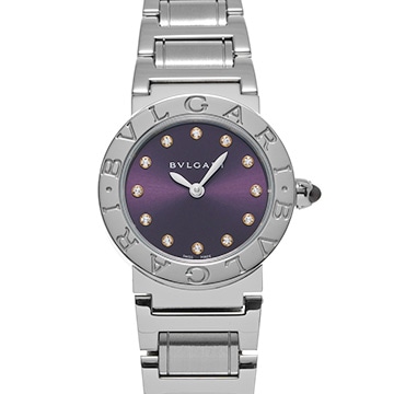 ブルガリ ブルガリブルガリ BBL26S パープル/ダイヤモンド レディース 時計 【中古】【wristwatch】