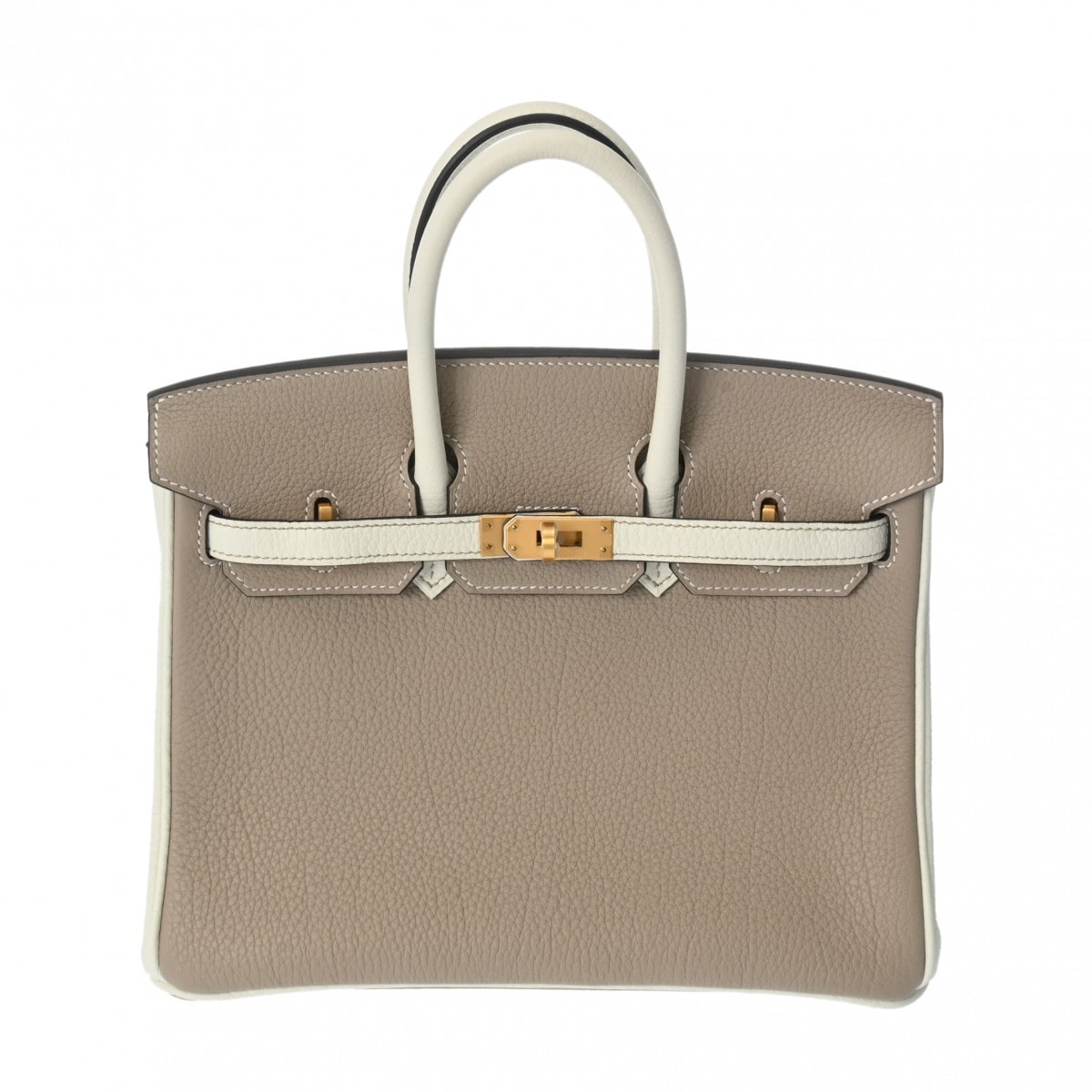 エルメス バーキン 25 SPオーダー トゥルティエールグレー/マッシュルーム トゴ レディース バッグ 【中古】【bag】