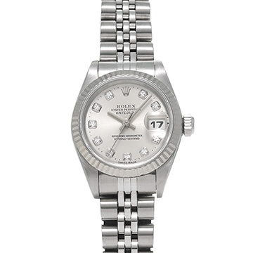 ロレックス デイトジャスト 69174G シルバー/ダイヤモンド レディース 時計 【中古】【wristwatch】