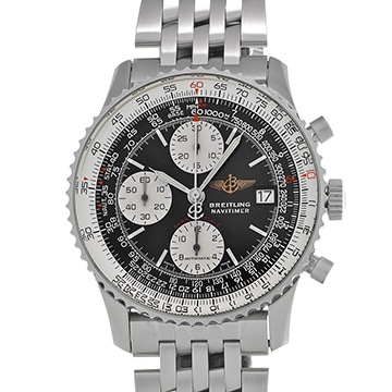 ブライトリング ナビタイマー ファイターズ A13330 ブラック/シルバー メンズ 時計 【中古】【wristwatch】