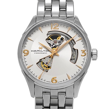ハミルトン ジャズマスター オープンハート オート H32705151 シルバー メンズ 時計 【中古】【wristwatch】