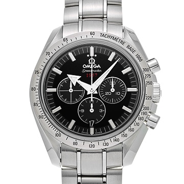 オメガ スピードマスター ブロードアロー 1957 コーアクシャル 321.10.42.50.01.001 ブラック メンズ 時計 【中古】【wristwatch】
