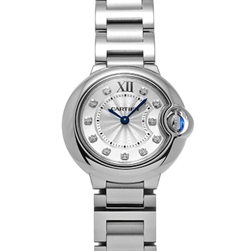 カルティエ バロンブルー ドゥ カルティエ W4BB0029 シルバー/ダイヤモンド レディース 時計 【中古】【wristwatch】