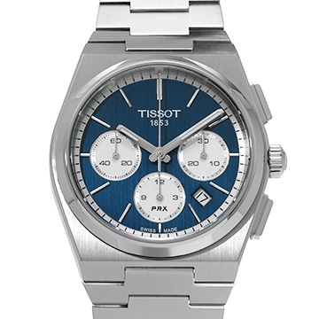 ティソ ピーアールエックス オートマティック クロノグラフ T137.427.11.041.00 ブルー メンズ 時計 【中古】【wristwatch】