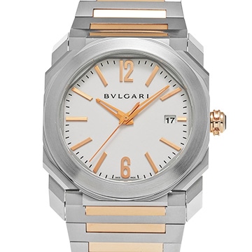 ブルガリ オクト ソロテンポ BGO38S アイボリー メンズ 時計 【中古】【wristwatch】