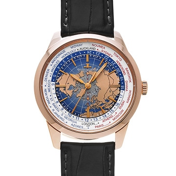 ジャガー ルクルト ジオフィジック ユニバーサルタイム Q8102520 ブルー メンズ 時計 【中古】【wristwatch】