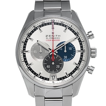ゼニス クロノマスター エル・プリメロ ストライキング 03.2041.4052/69.C496 シルバー メンズ 時計 【中古】【wristwatch】