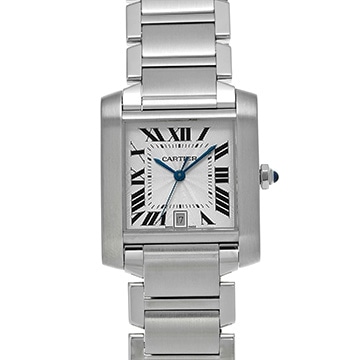 カルティエ タンク フランセーズ LM W51002Q3 シルバー メンズ 時計 【中古】【wristwatch】