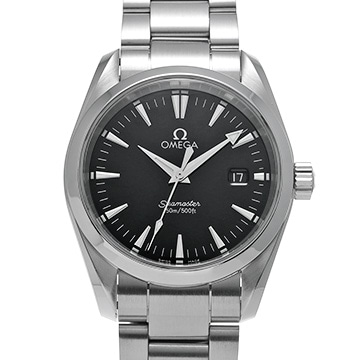 オメガ シーマスター アクアテラ クォーツ 2518.50 ブラック メンズ 時計 【中古】【wristwatch】