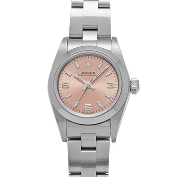 ロレックス オイスターパーペチュアル 76080 ピンク レディース 時計 【中古】【wristwatch】