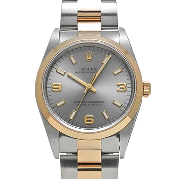 ロレックス オイスターパーペチュアル 14203 グレー メンズ 時計 【中古】【wristwatch】