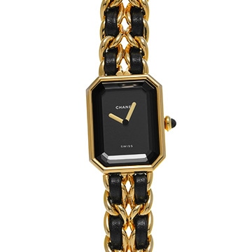 シャネル プルミエール S H0001 ブラック レディース 時計 【中古】【wristwatch】