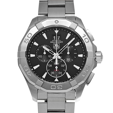 タグ ホイヤー アクアレーサー クォーツ クロノグラフ CAY1110.BA0927 ブラック メンズ 時計 【中古】【wristwatch】