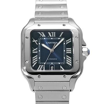 カルティエ サントス ドゥ カルティエ LM WSSA0030 ブルー・グラデーション メンズ 時計 【中古】【wristwatch】