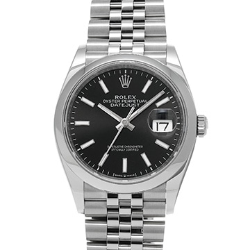 ロレックス デイトジャスト 36 126200 ブラック メンズ 時計 【新品】【wristwatch】