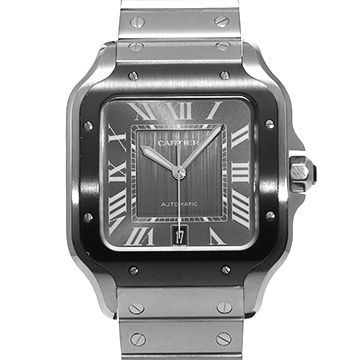 カルティエ サントス ドゥ カルティエ LM WSSA0037 グレー メンズ 時計 【中古】【wristwatch】