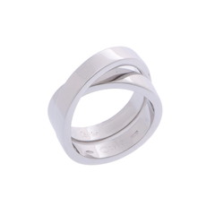 カルティエ パリリング #51 シルバー K18ホワイトゴールド WG レディース ジュエリー 【中古】【jewelry】