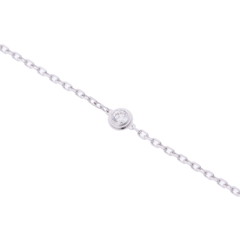 カルティエ ダムール ブレスレット SM シルバー K18ホワイトゴールド WG レディース ジュエリー 【中古】【jewelry】