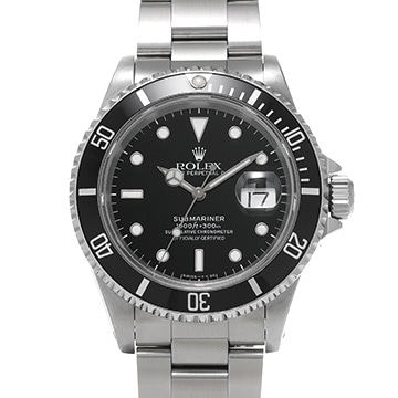 ロレックス サブマリーナ デイト 16610 ブラック メンズ 時計 【中古】【wristwatch】